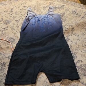 Kids Dance Costume in Black and Blue